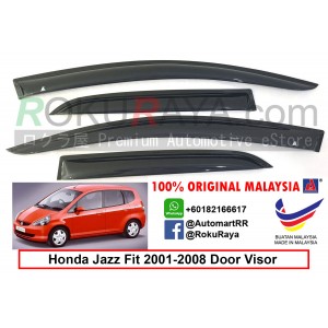 Honda Jazz ( 1st Gen ) 2001–2008 AG Door Visor Air Press Wind Deflector (Small 7cm Width)